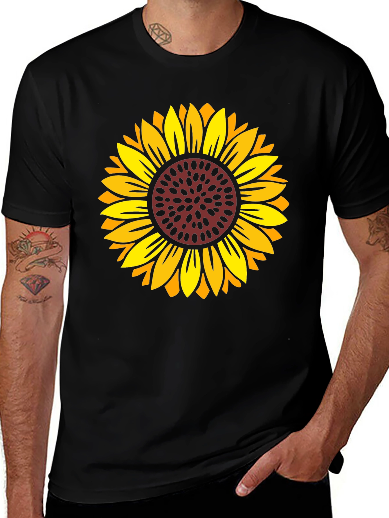 Sunflower Graphic Tee - Casual Comfort