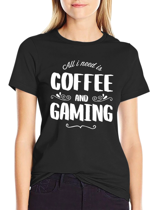 Coffee and Gaming T-Shirt - Gamer Apparel