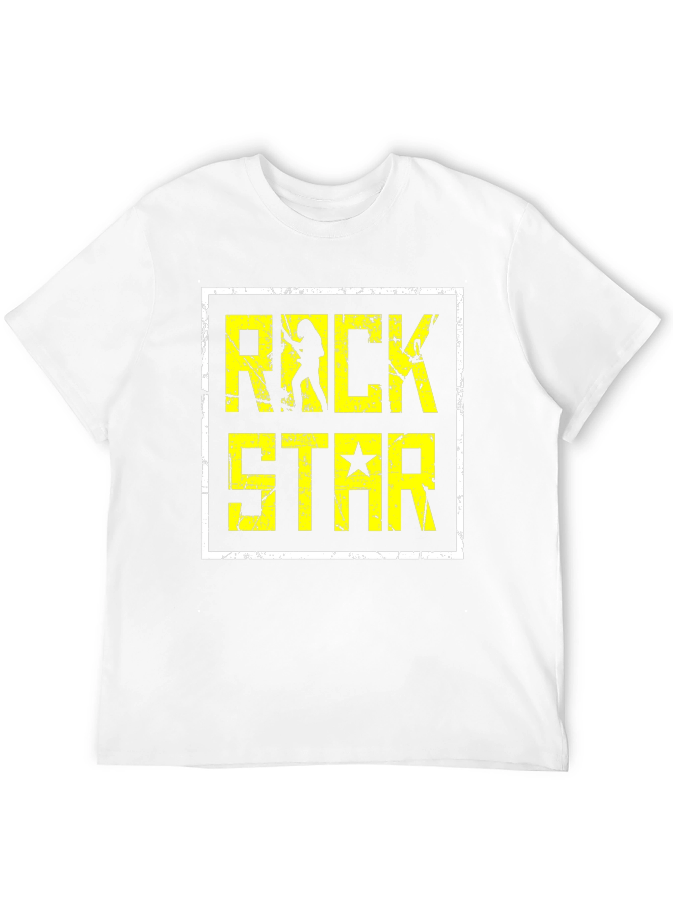 Rock Star Graphic Tee - Black Cotton Blend