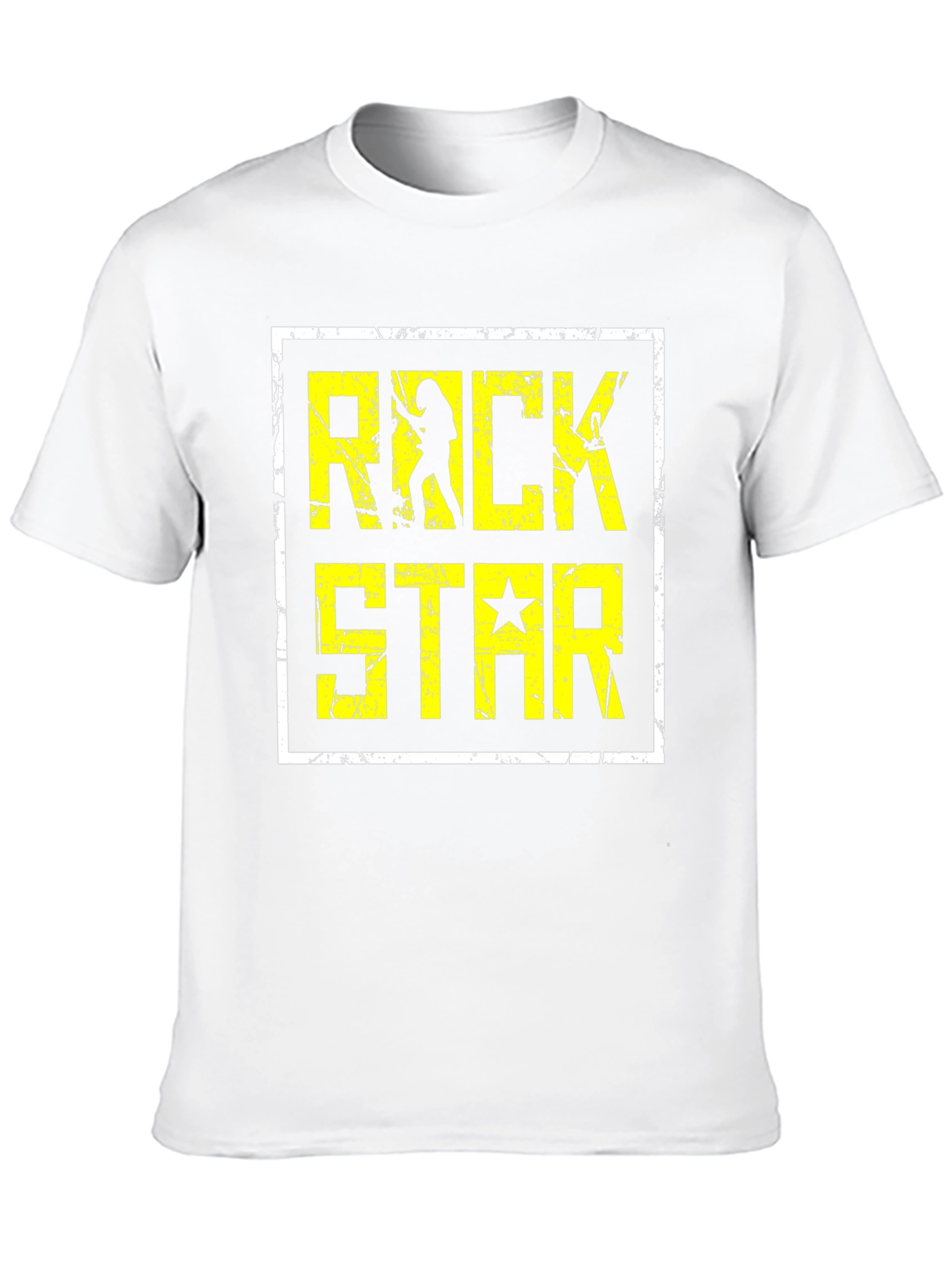 Rock Star Graphic Tee - Black Cotton Blend