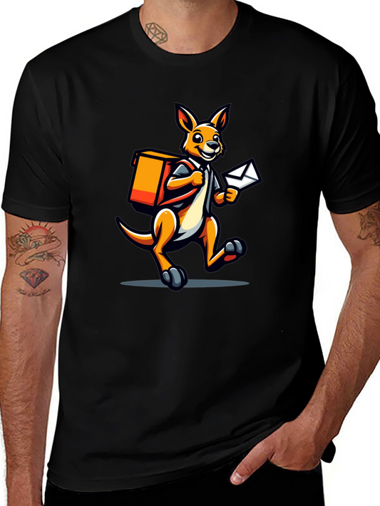 Kangaroo Postman Graphic Tee - Novelty T-Shirt