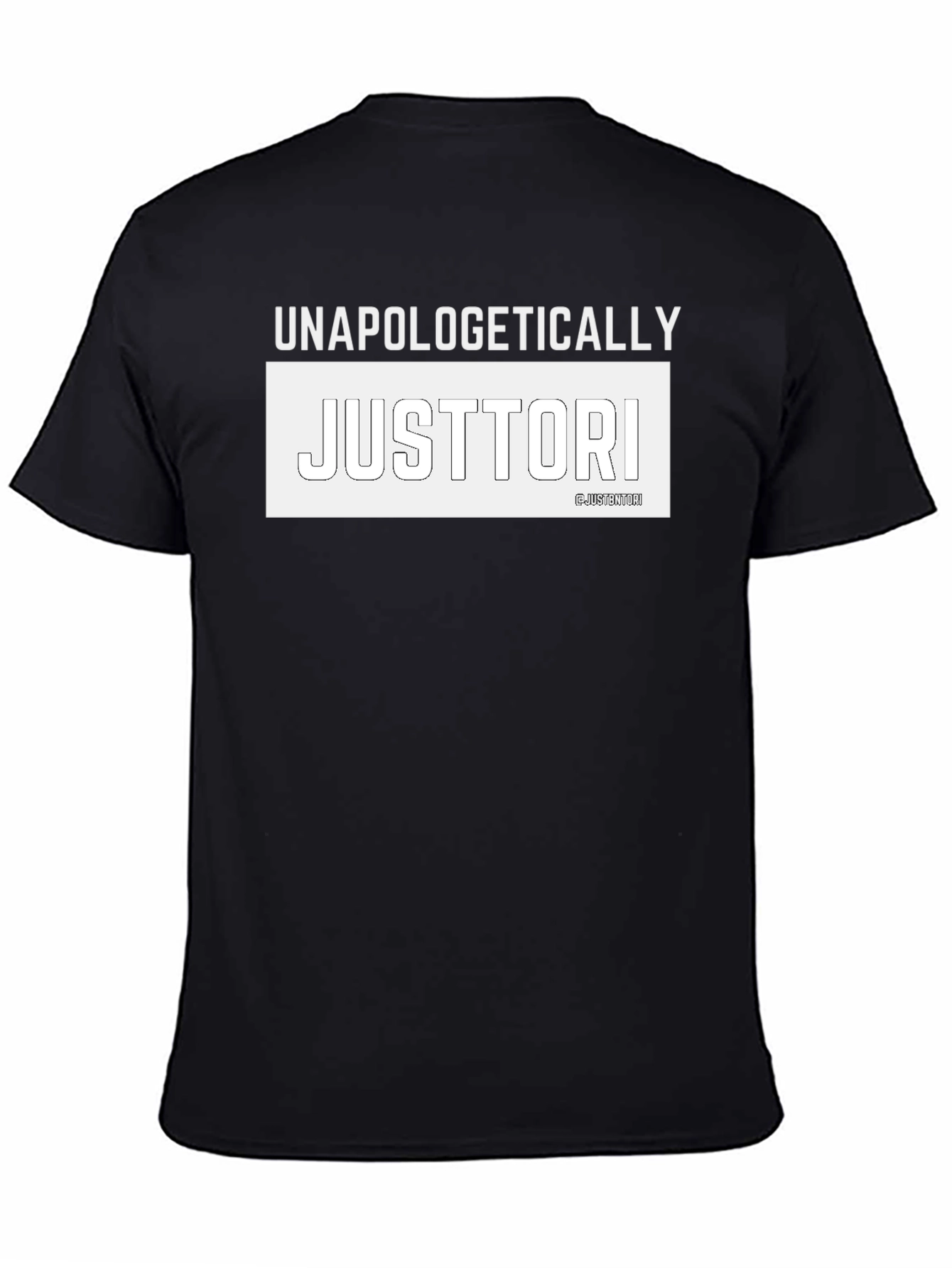 Unapologetically Justtori Black Graphic Tee