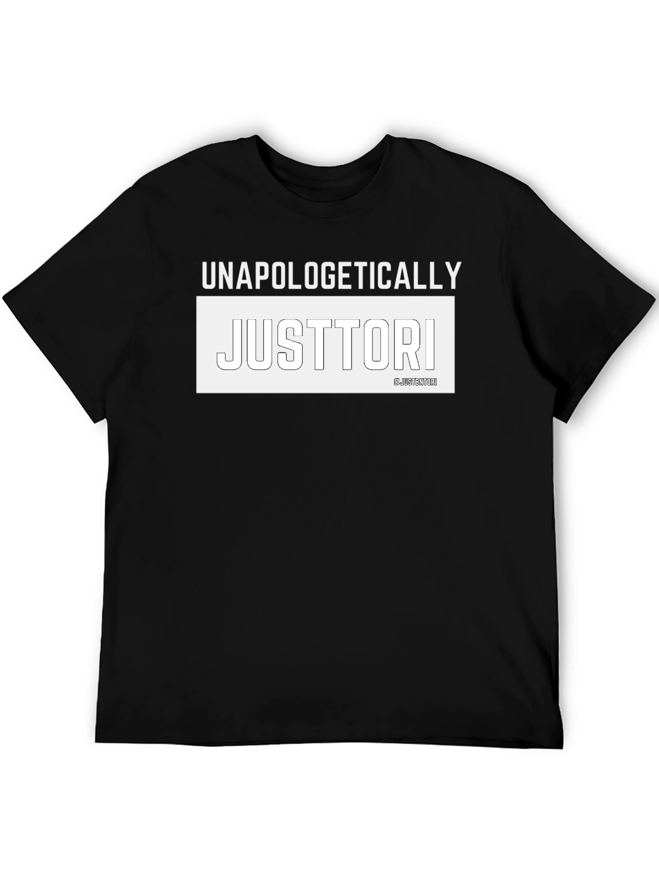 Unapologetically Justtori Black Graphic Tee