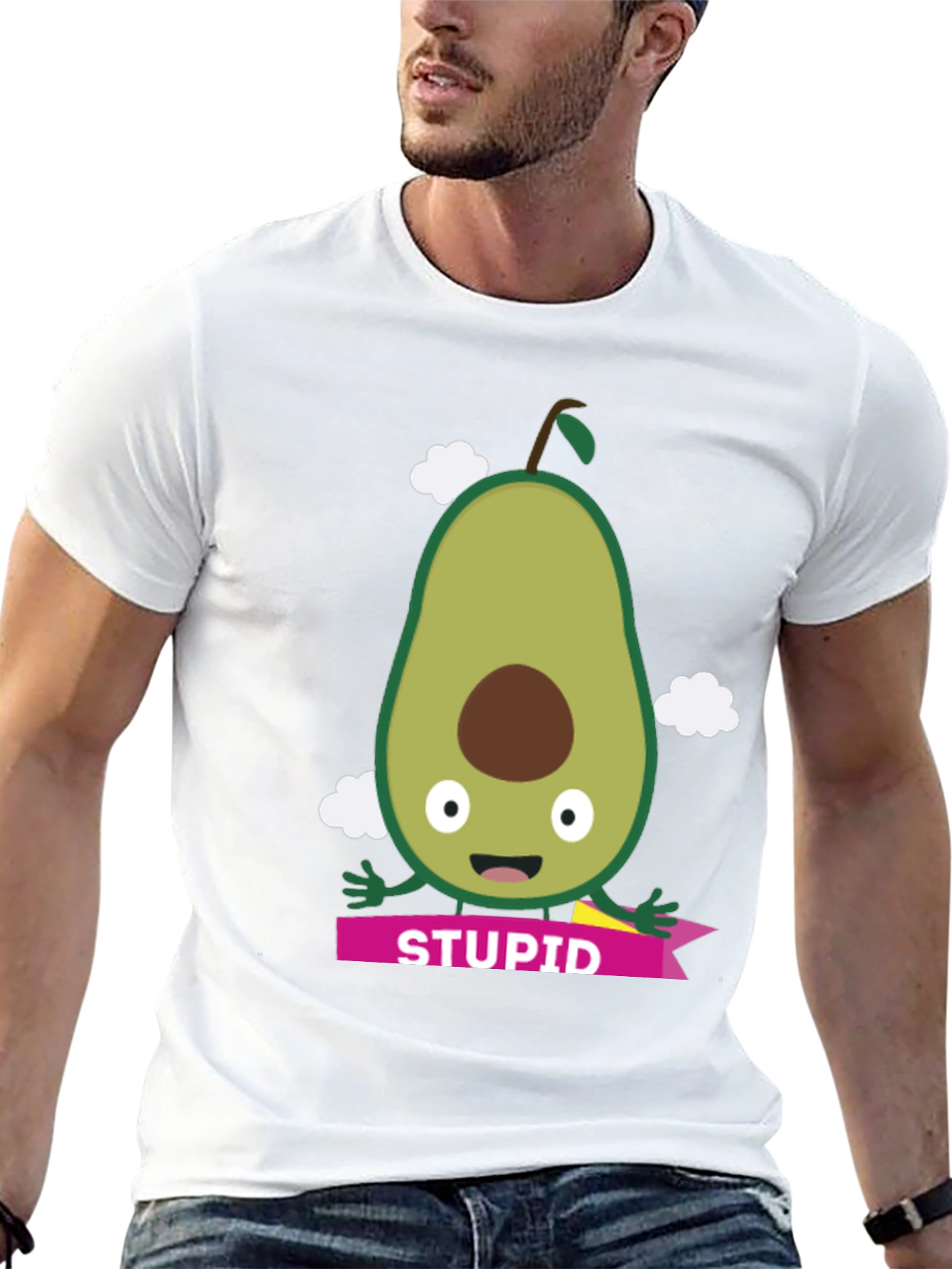 Avocado Graphic Tee - STUPID Pun T-Shirt