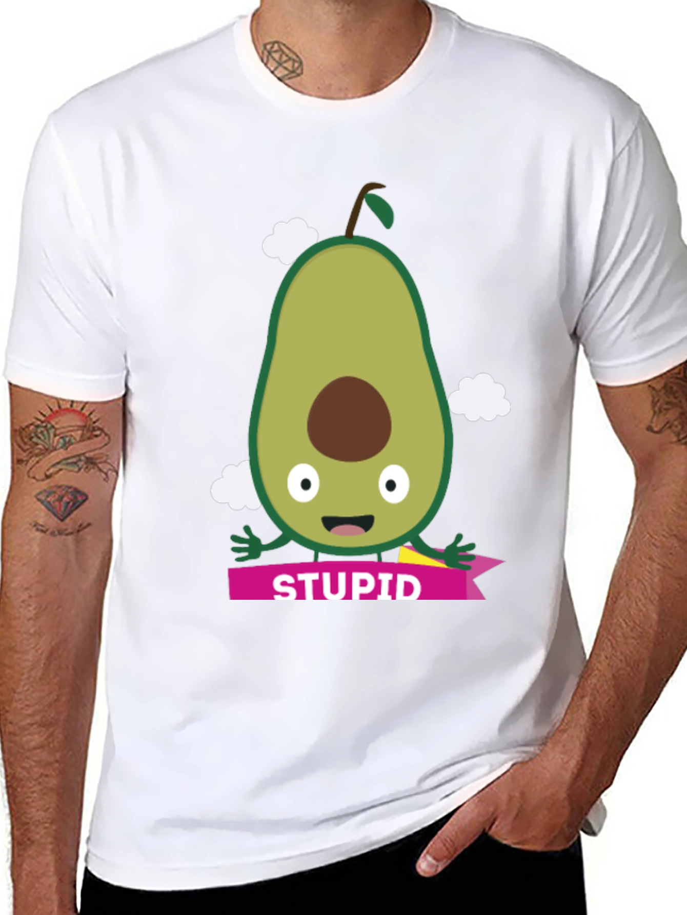 Avocado Graphic Tee - STUPID Pun T-Shirt
