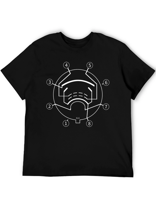 6L6 Vacuum Tube Diagram Graphic T-Shirt