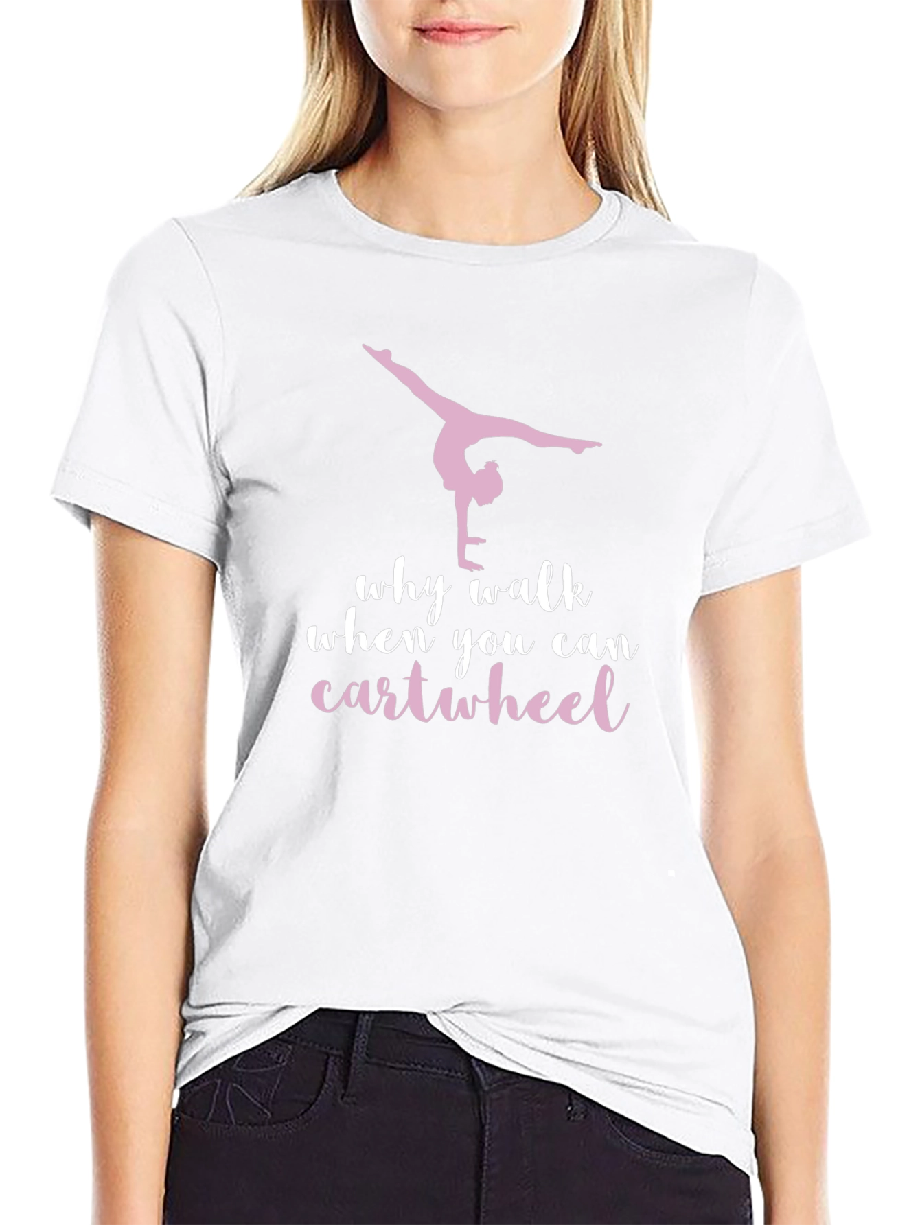 Gymnastics Cartwheel T-Shirt - Black