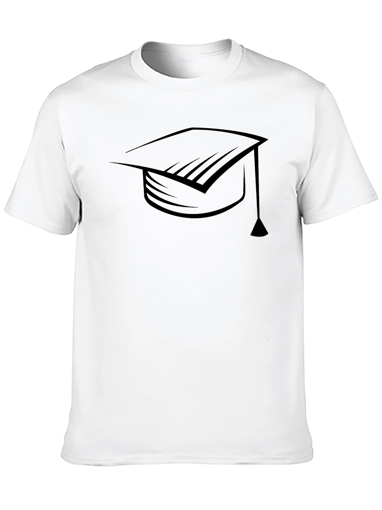 Graduation Cap Graphic T-Shirt - Soft Cotton Blend