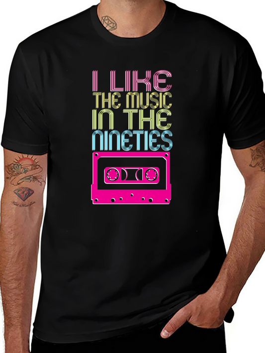 I Like the Music in the Nineties Cassette Tape T-Shirt