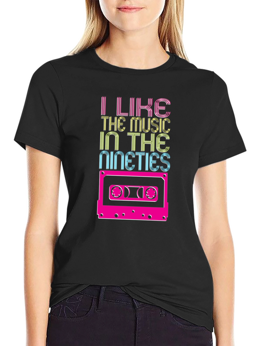 I Like the Music in the Nineties Cassette Tape T-Shirt