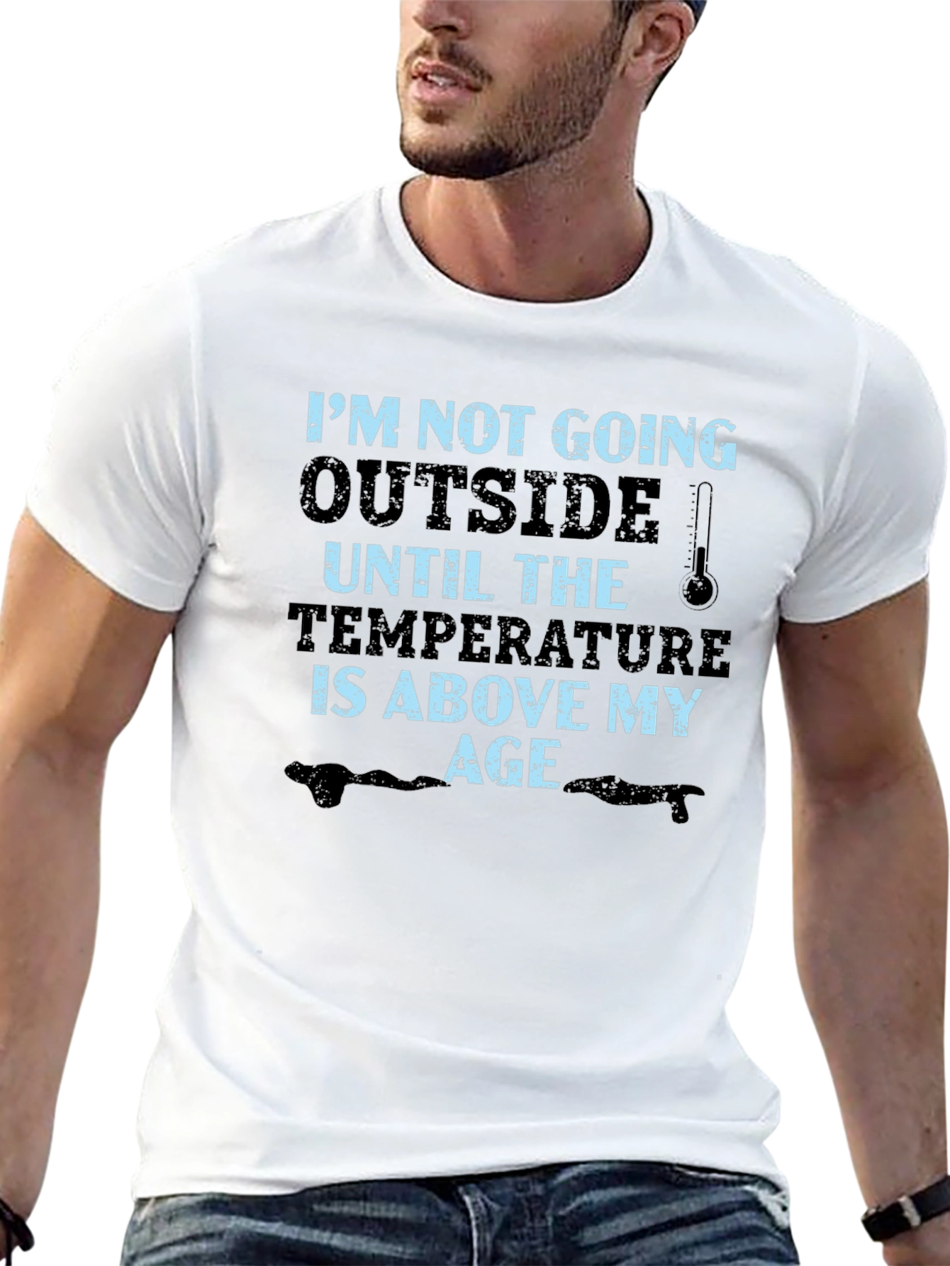 Funny Age Temperature Graphic T-Shirt