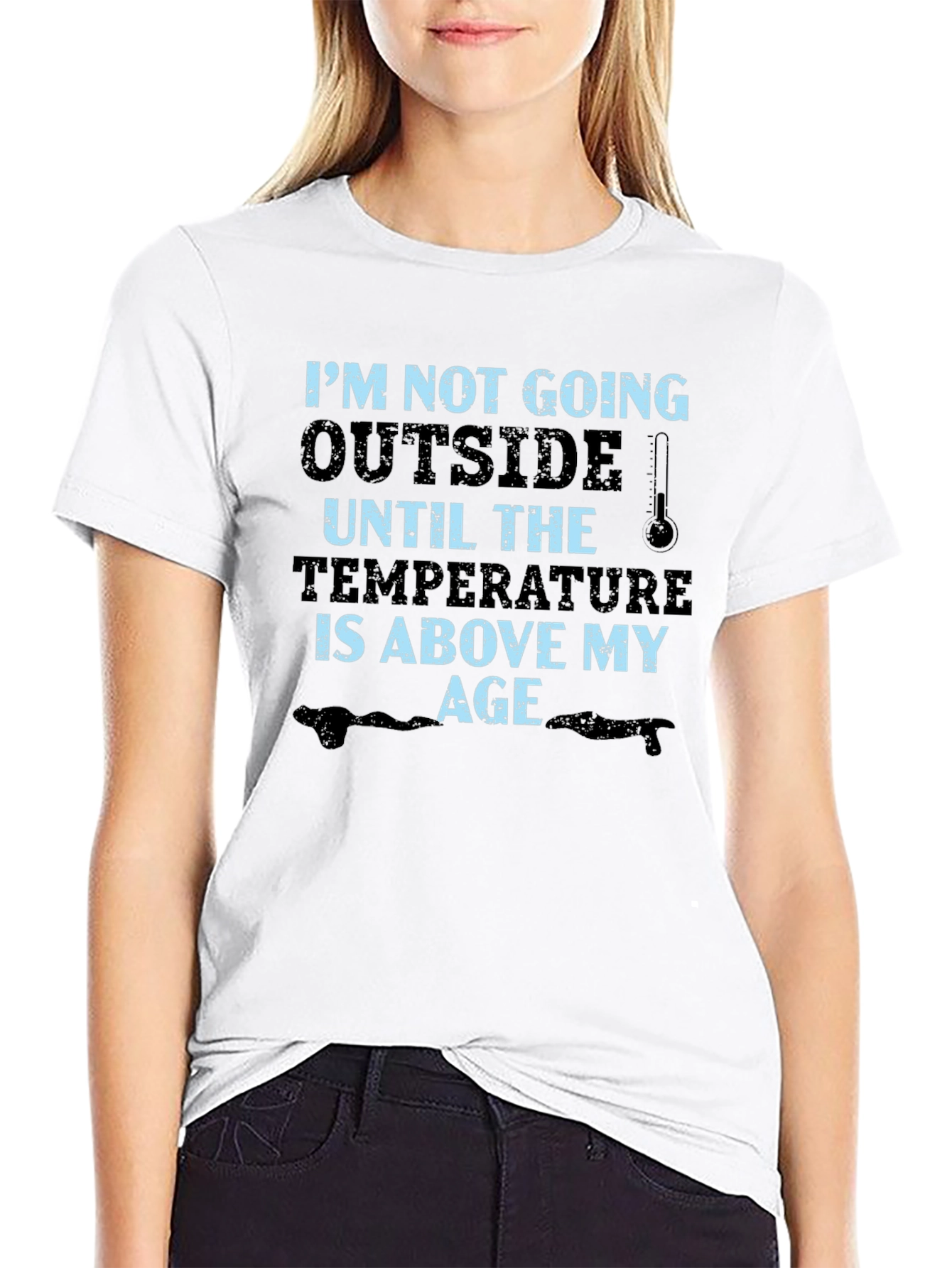 Funny Age Temperature Graphic T-Shirt