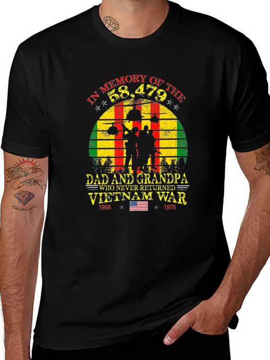 Vietnam War Memorial T-Shirt - Dad and Grandpa Tribute
