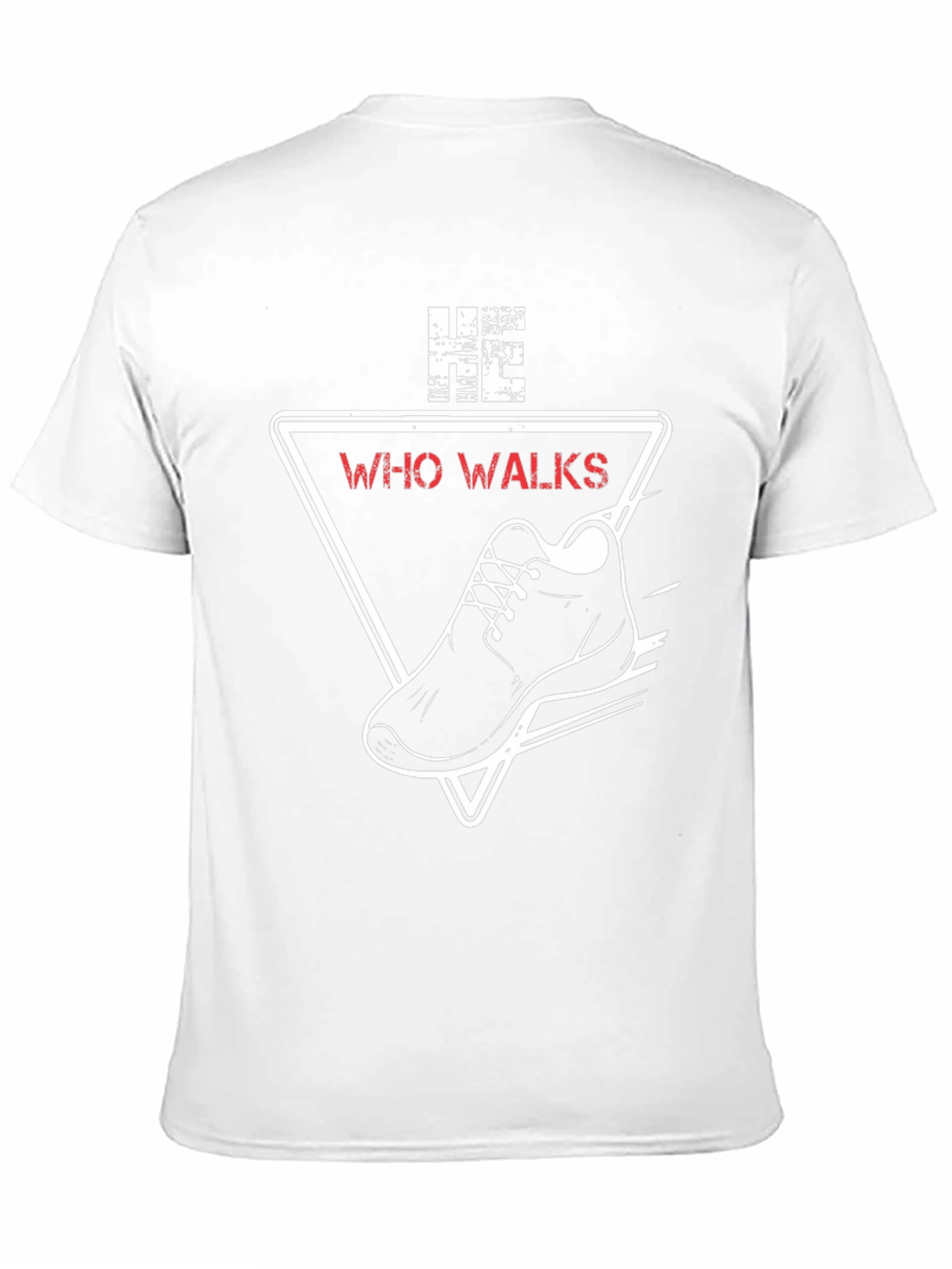 Who Walks Graphic Tee - Mens Black T-Shirt