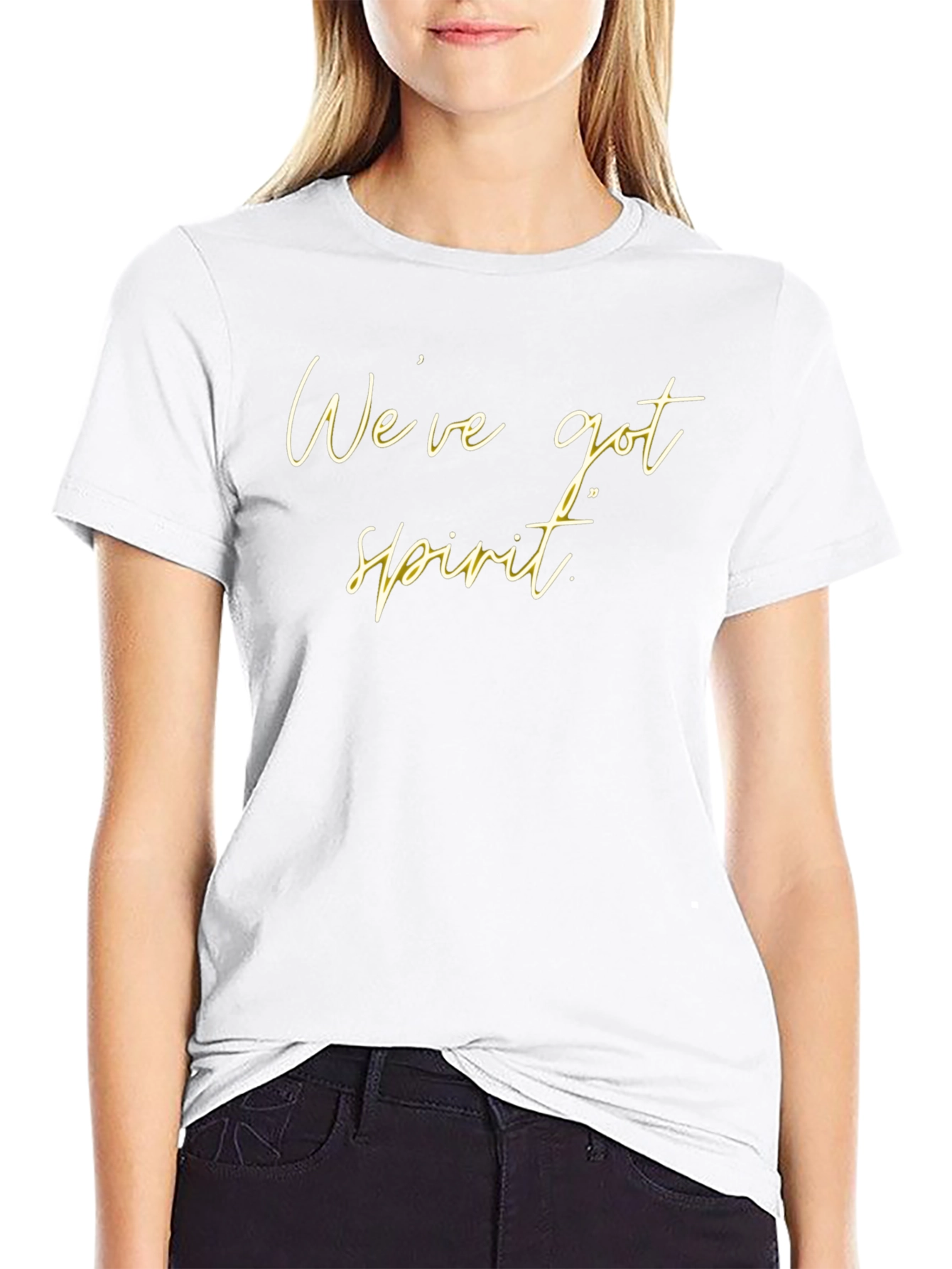 Weve Got Spirit Black Graphic Tee