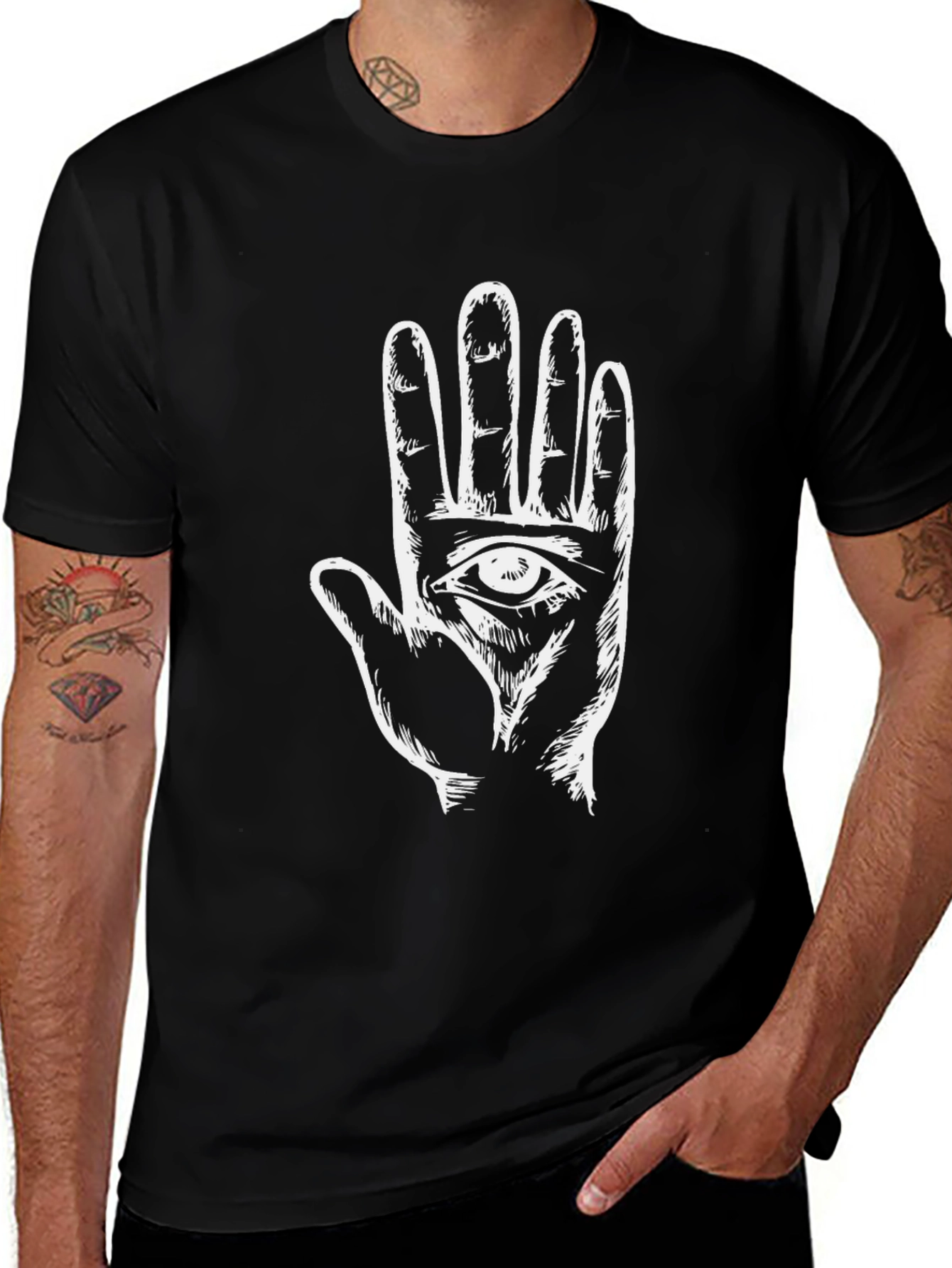 Mystic Hand Graphic Tee - Eye in Palm
