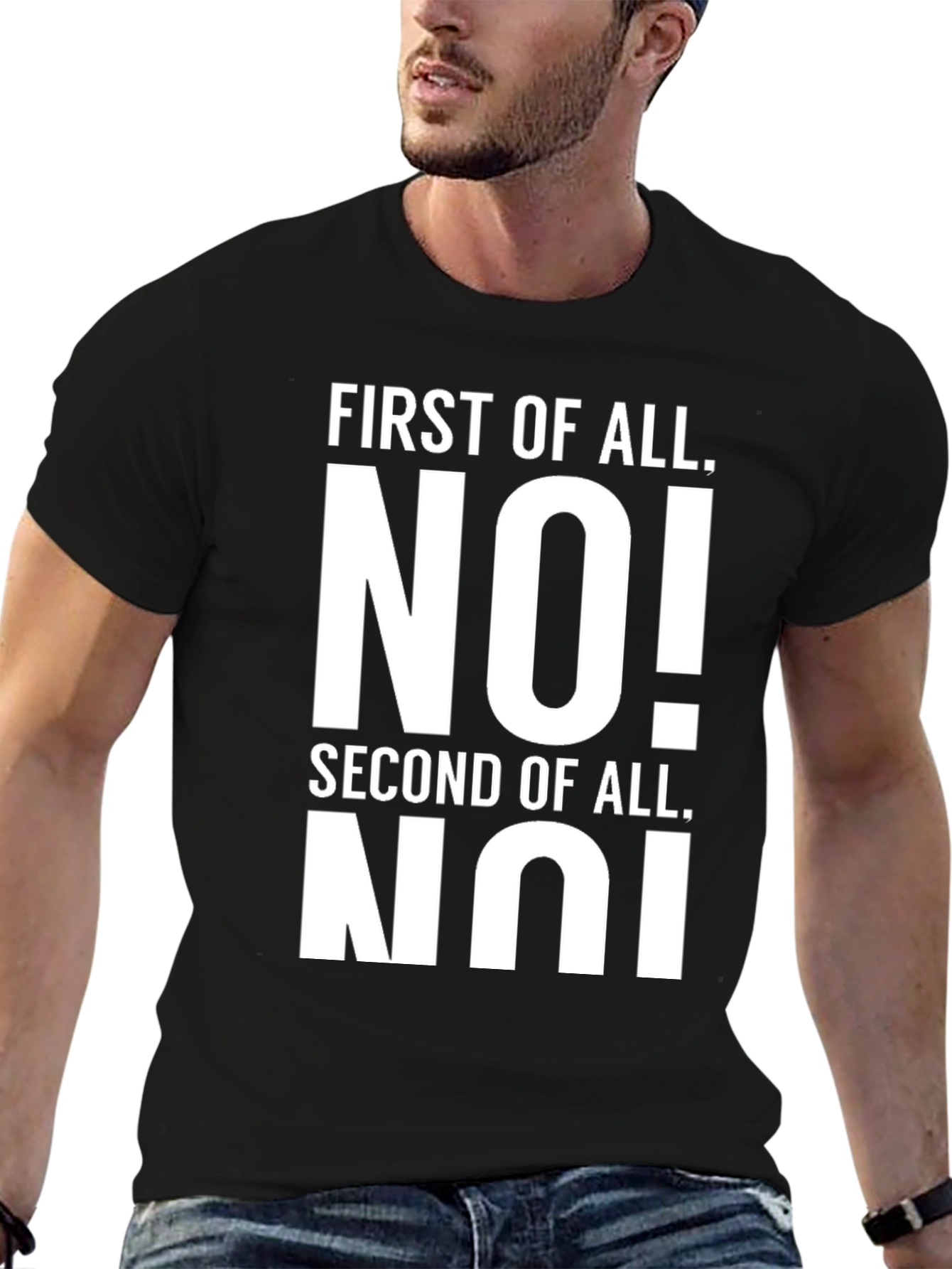 Funny No! Novelty Graphic T-Shirt
