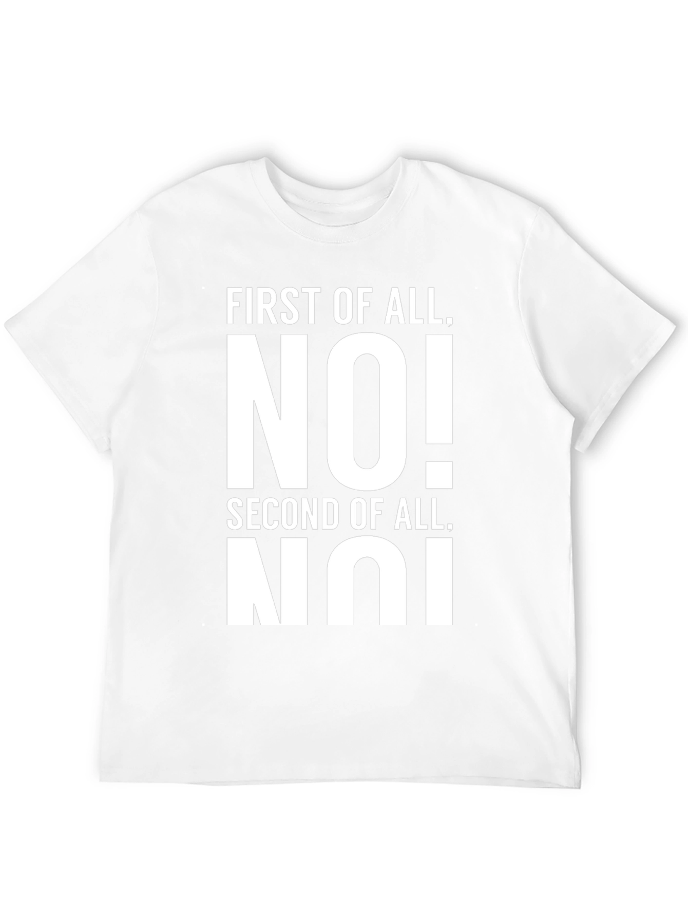 Funny No! Novelty Graphic T-Shirt