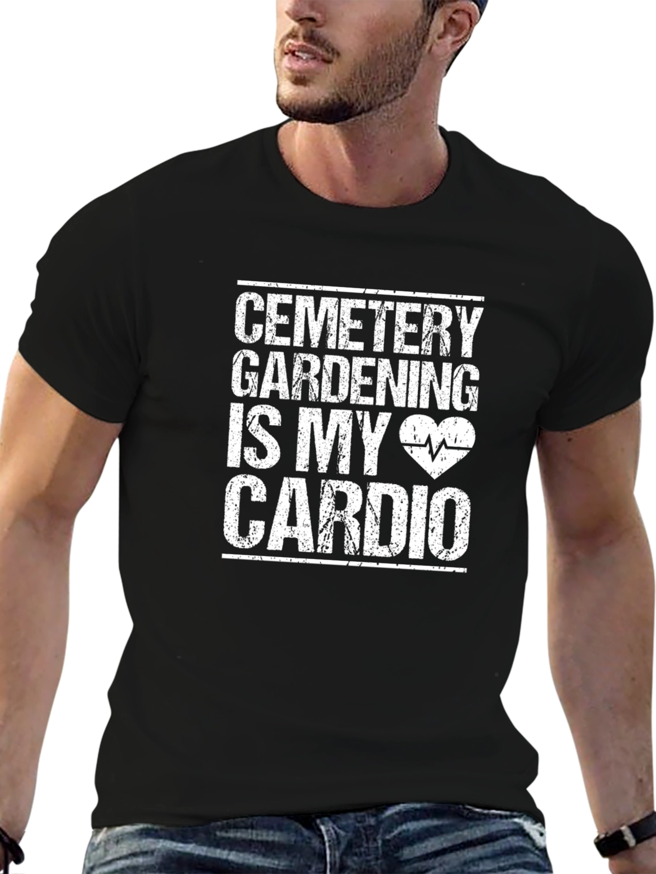 Cemetery Gardening T-Shirt - Cardio Funny Graphic Tee