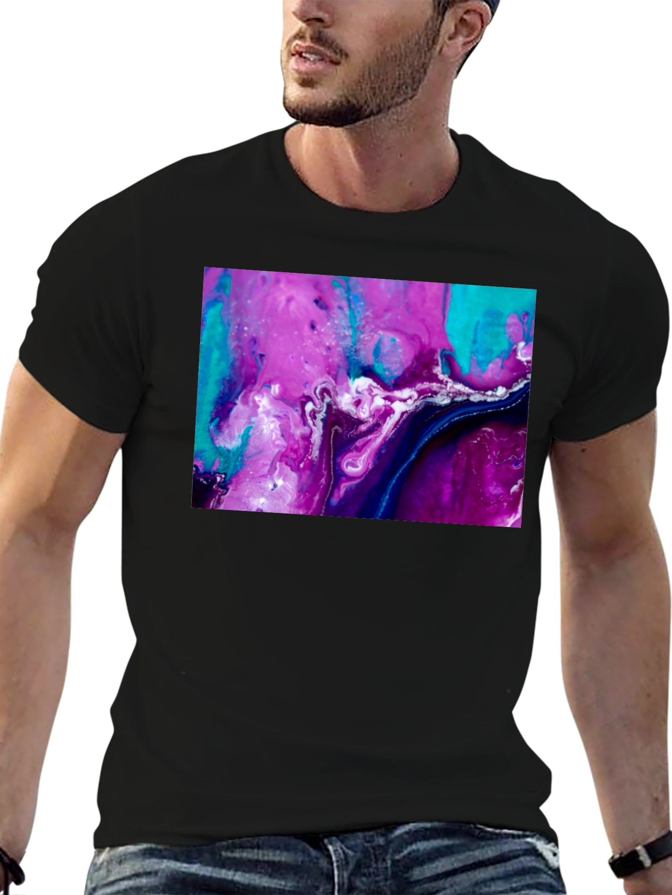 Abstract Art Graphic Tee - Modern Style