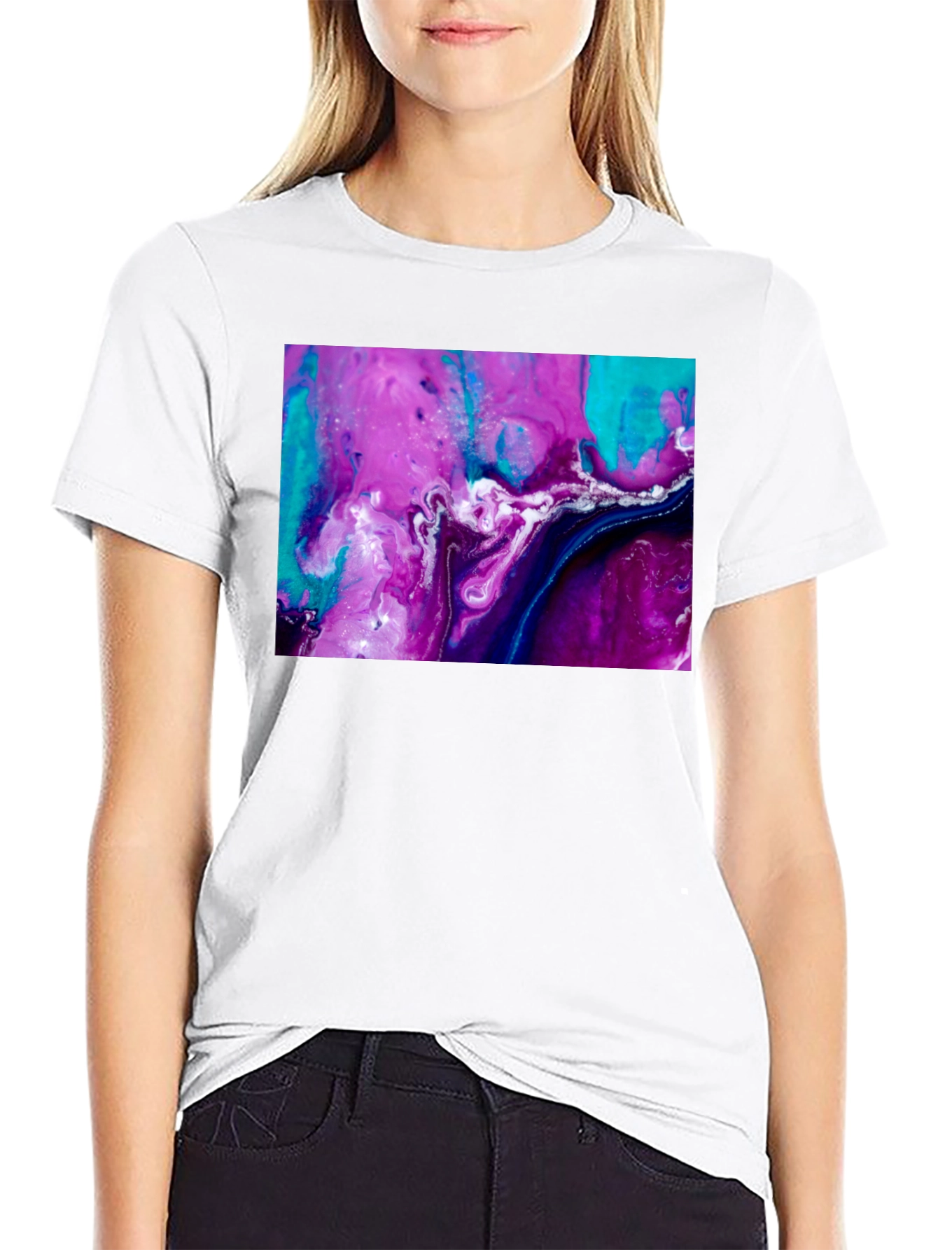 Abstract Art Graphic Tee - Modern Style