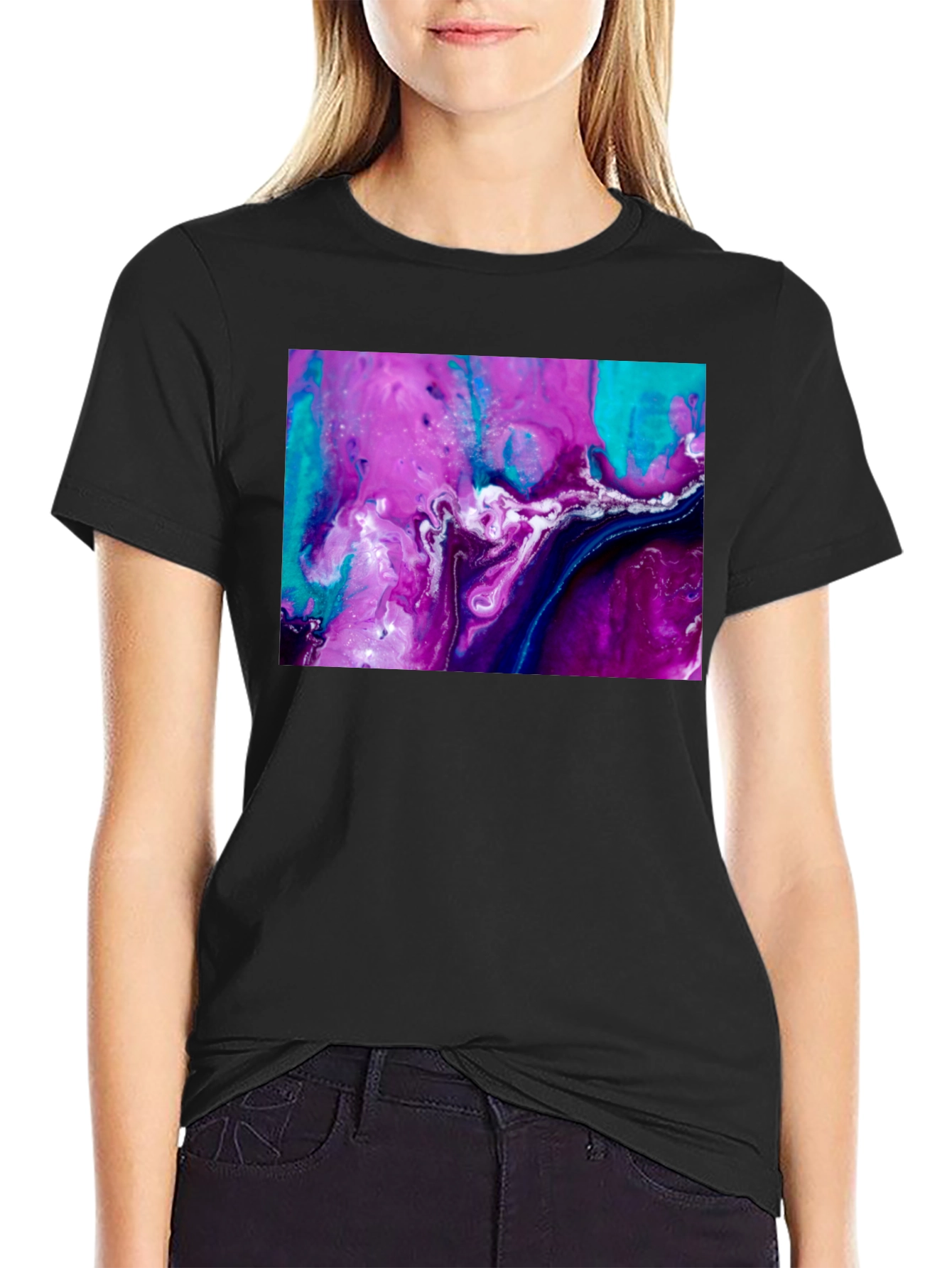Abstract Art Graphic Tee - Modern Style