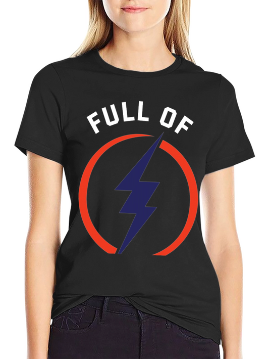 Full of Energy Graphic Tee - Bolt Circle Design