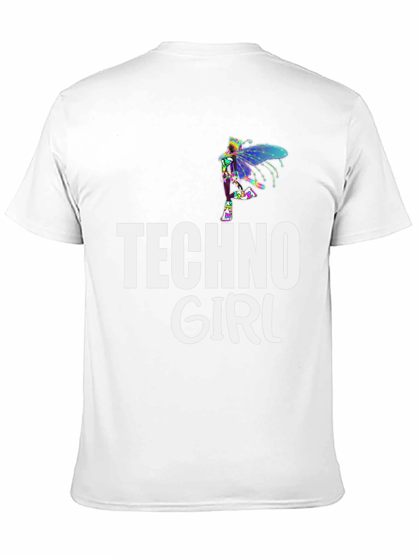 Techno Girl Black T-Shirt