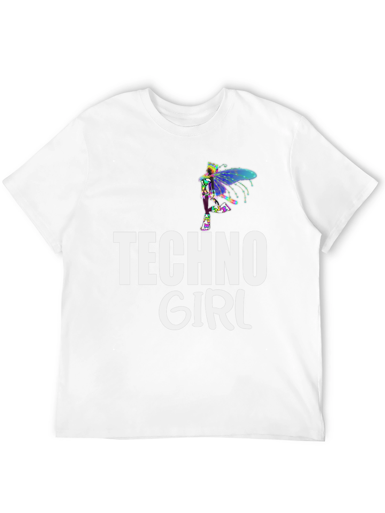 Techno Girl Black T-Shirt