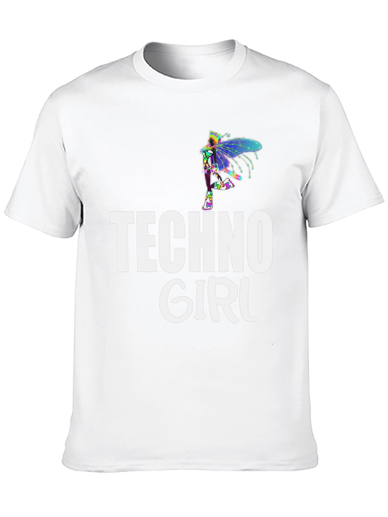 Techno Girl Black T-Shirt