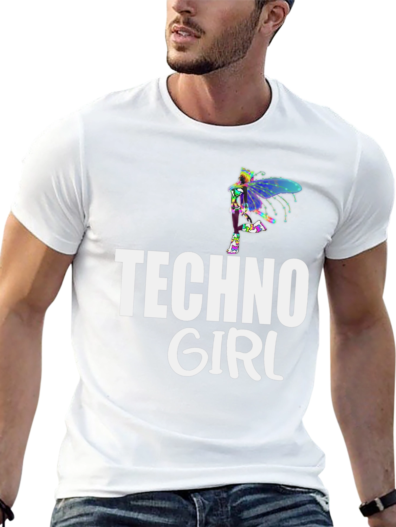 Techno Girl Black T-Shirt