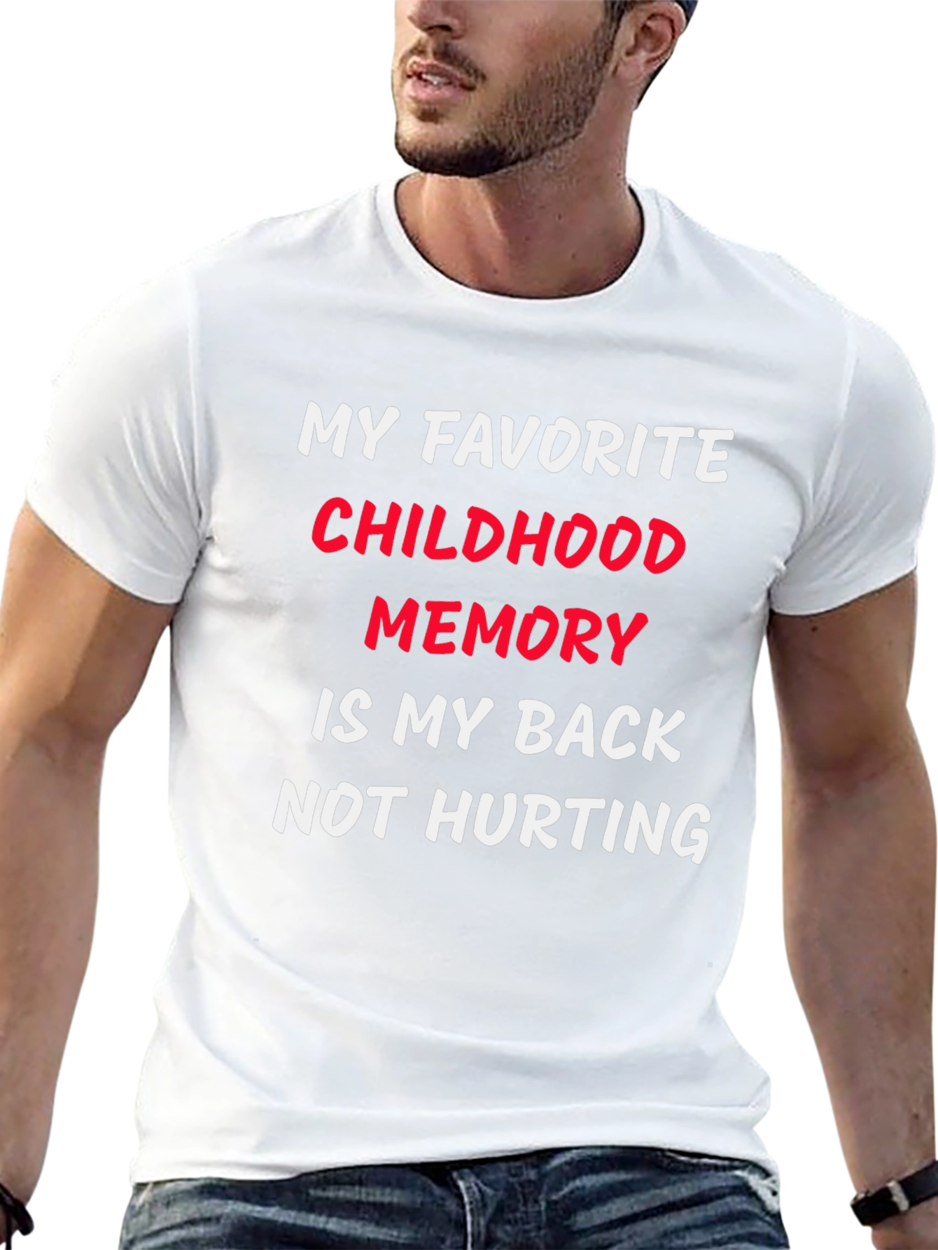 Funny Back Pain Childhood Memory T-Shirt