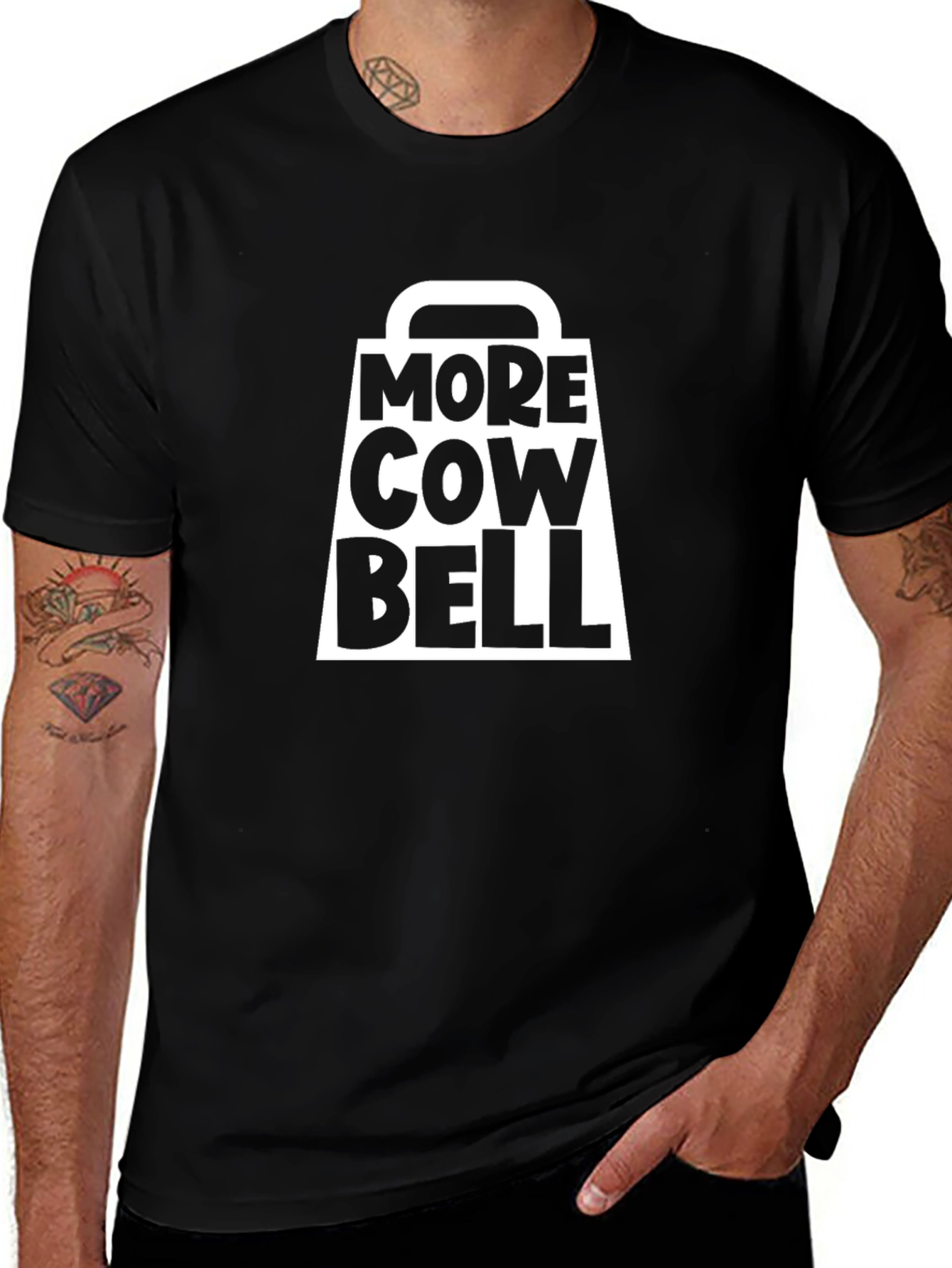 More Cowbell Graphic T-Shirt - Classic Black Tee