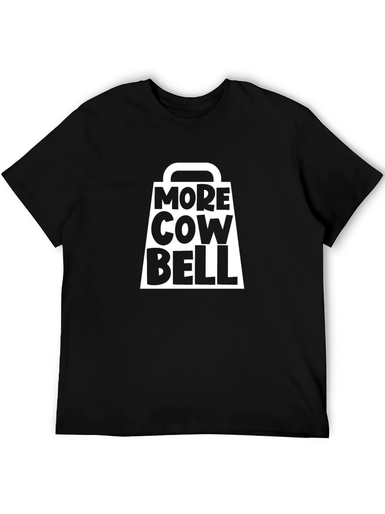 More Cowbell Graphic T-Shirt - Classic Black Tee