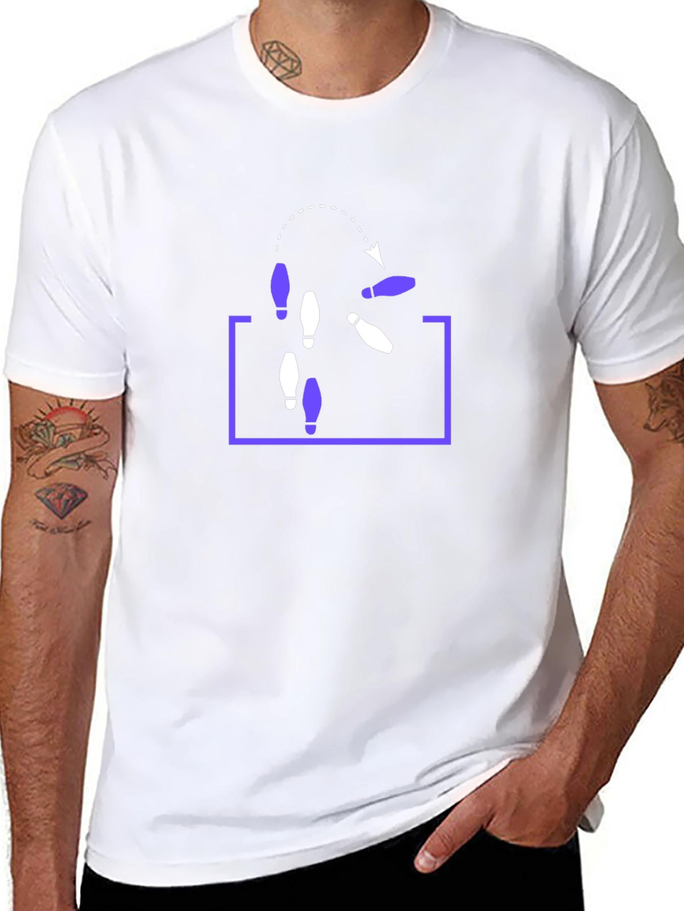 Juggling T-Shirt - Cool Juggling Pattern Tee