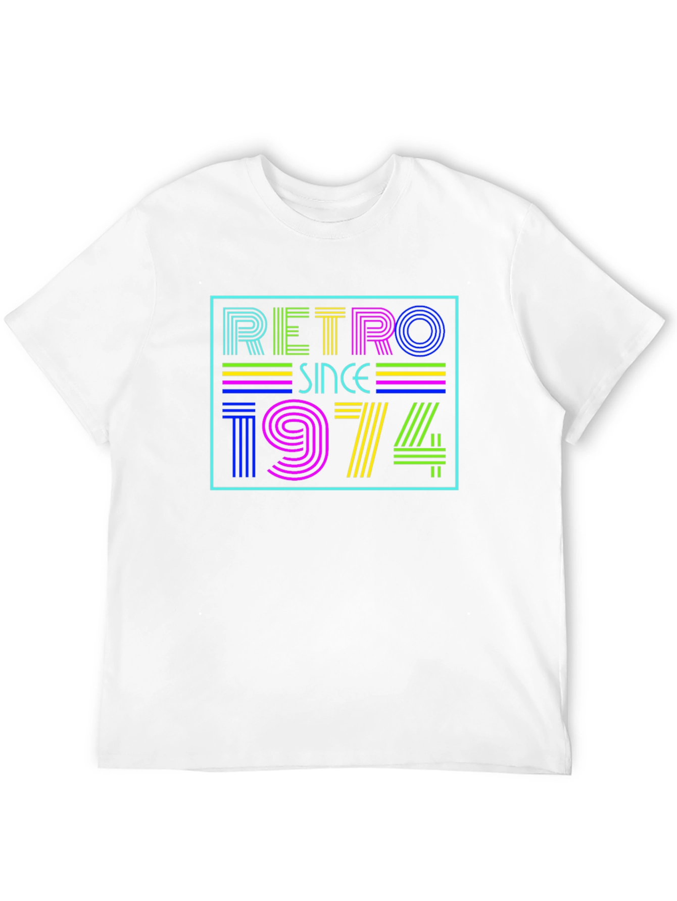 Retro Since 1974 Black T-Shirt