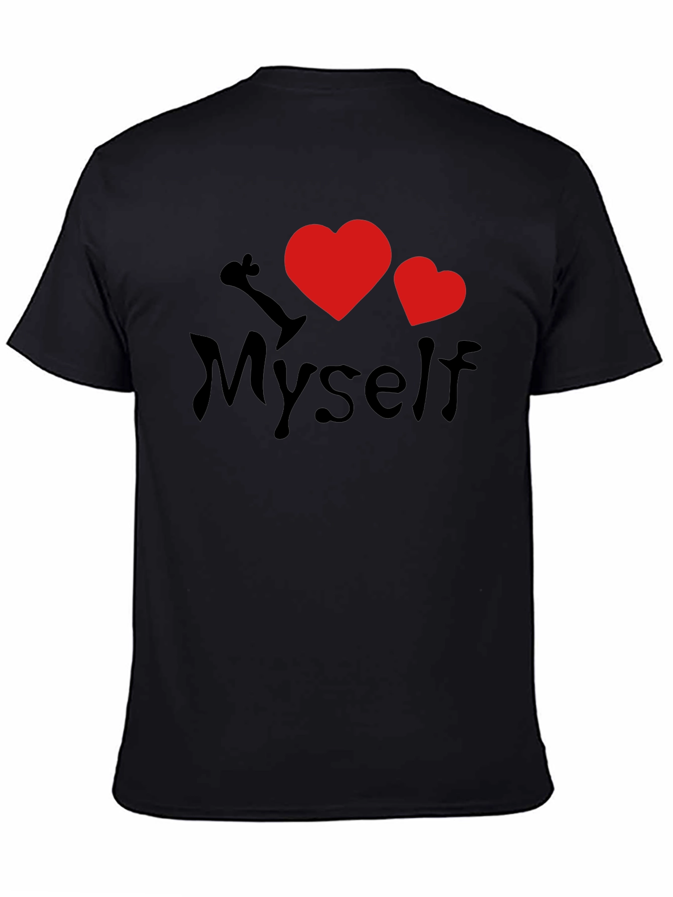 I Heart Myself Black T-Shirt