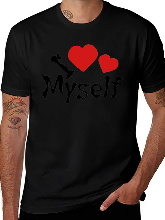 I Heart Myself Black T-Shirt