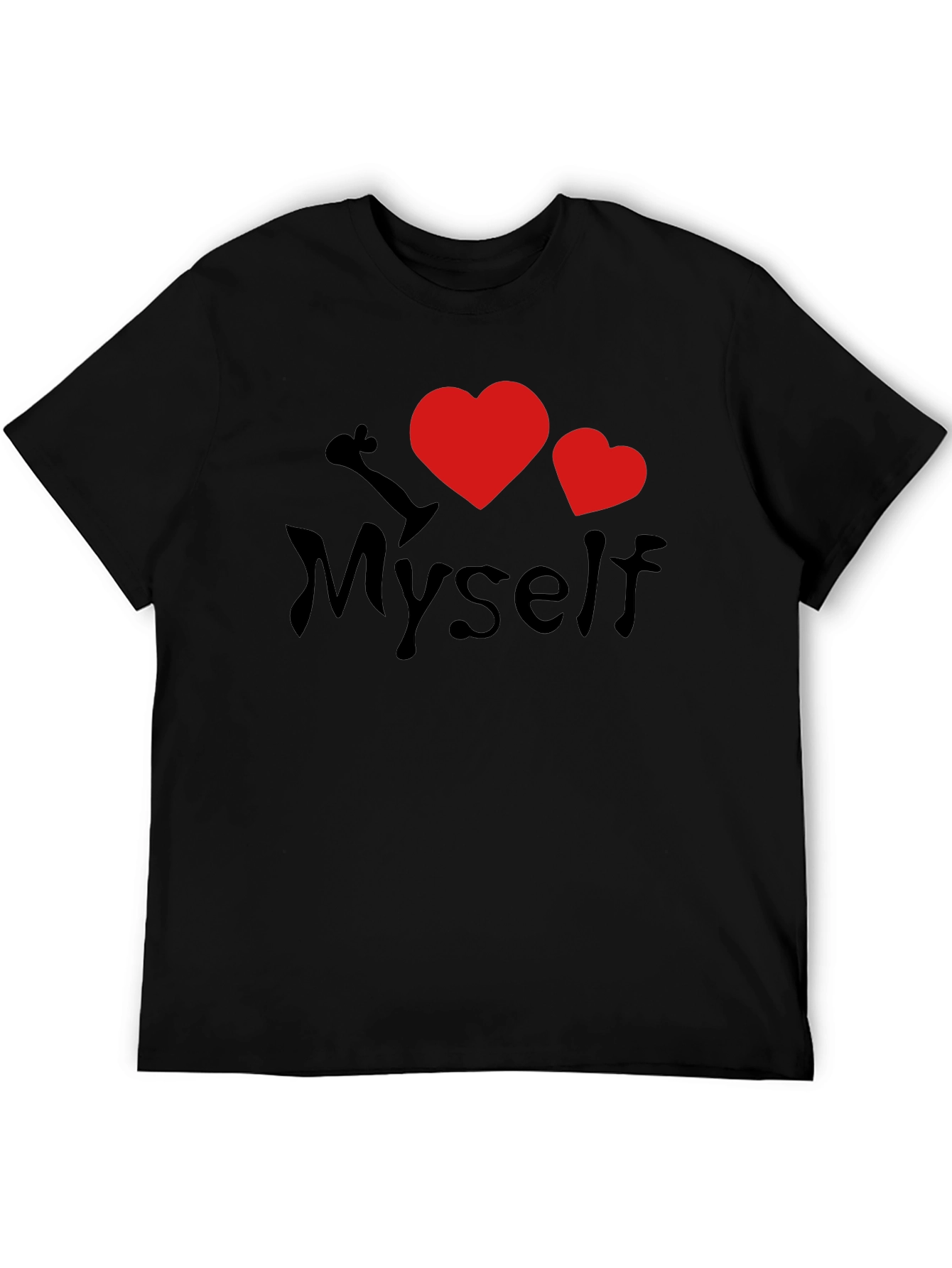 I Heart Myself Black T-Shirt