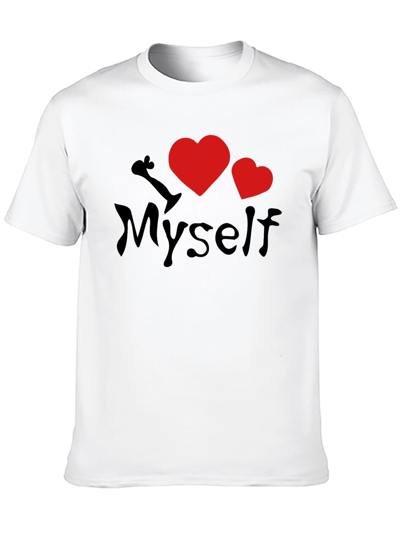 I Heart Myself Black T-Shirt