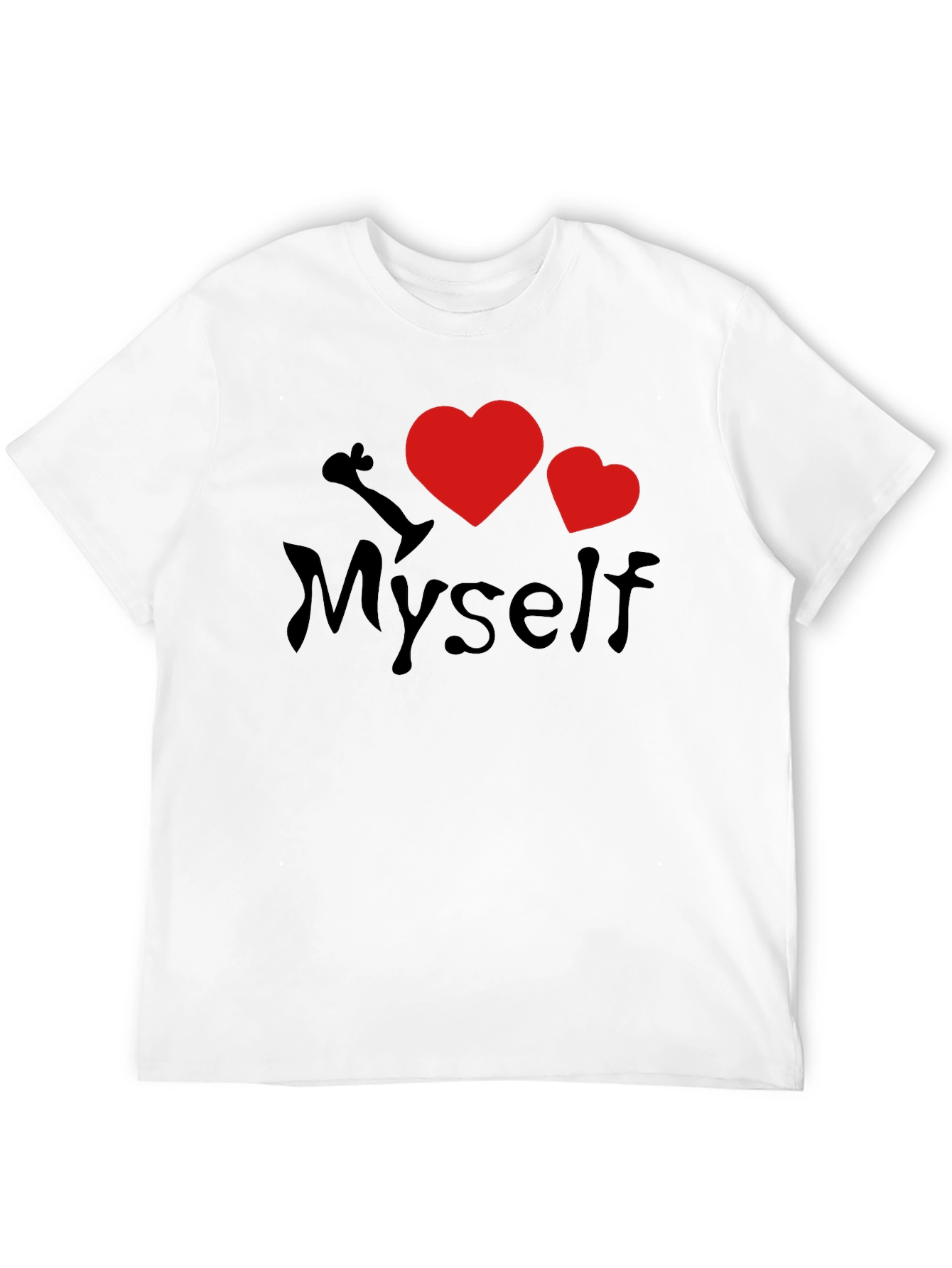 I Heart Myself Black T-Shirt