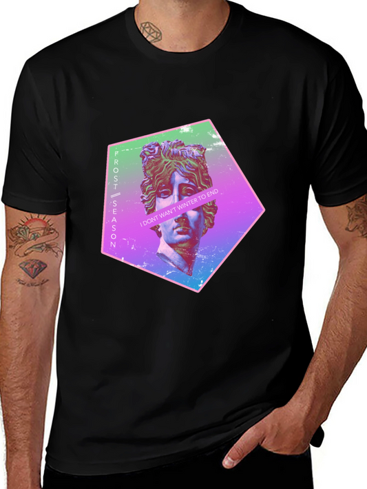 Frost Season Graphic Tee - Mens Black T-Shirt
