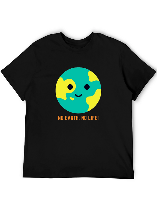Eco-Friendly No Earth No Life! Graphic T-Shirt