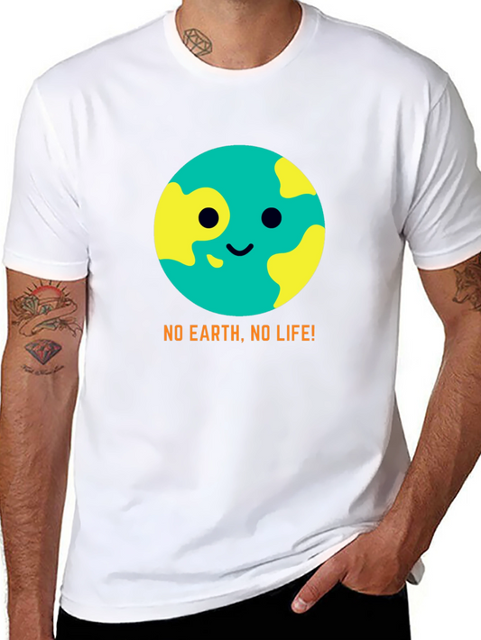 Eco-Friendly No Earth No Life! Graphic T-Shirt