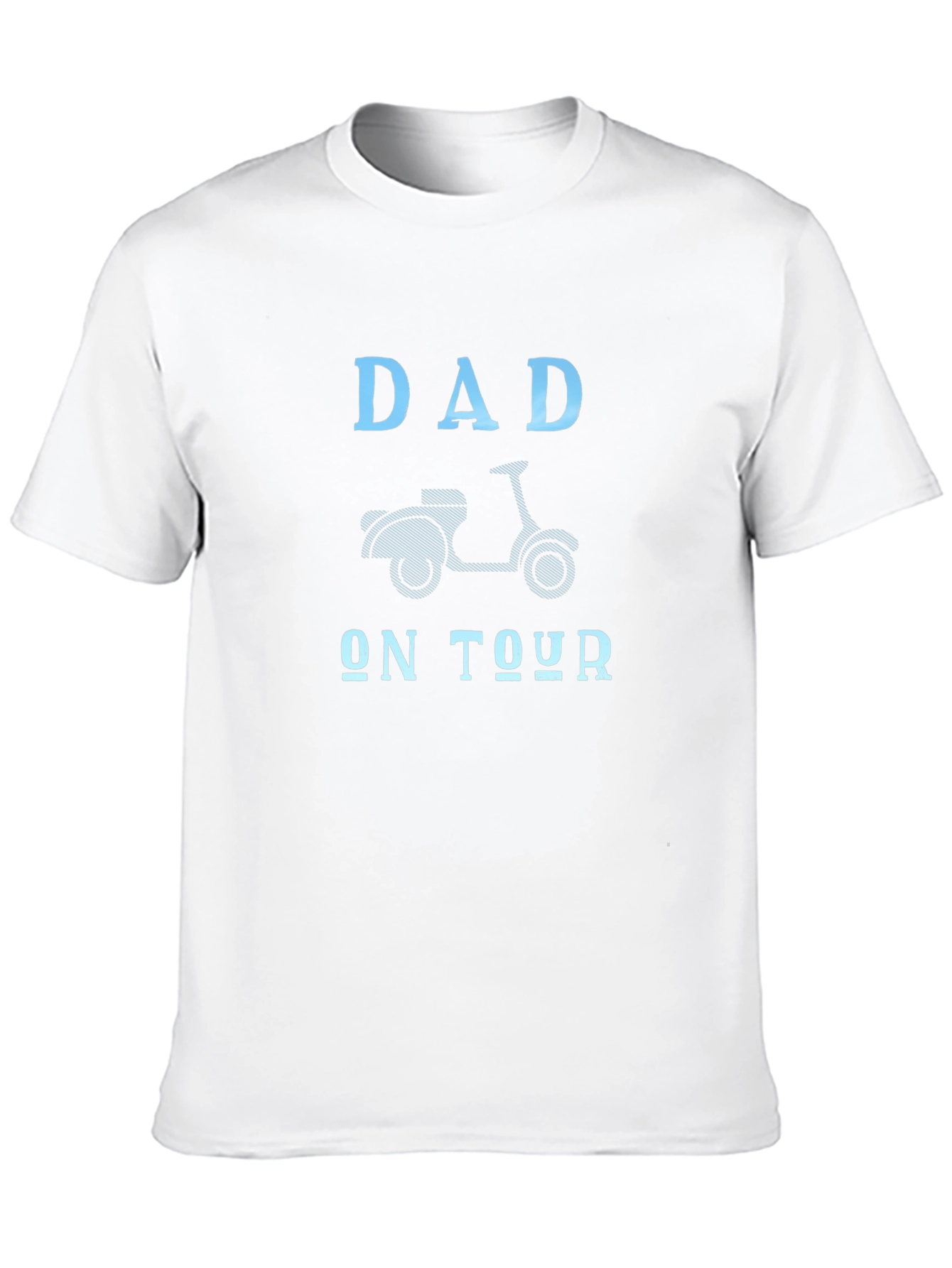 Dad On Tour Graphic T-Shirt - Scooter Design