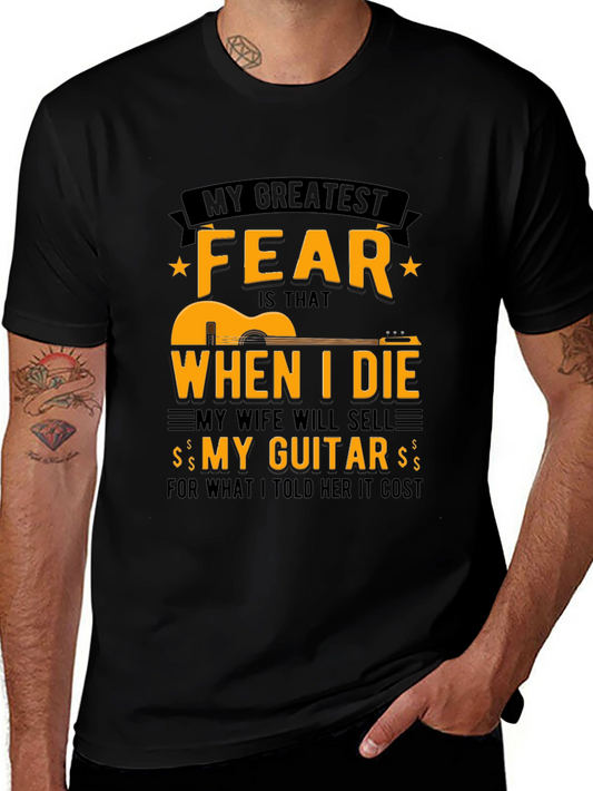 Guitar Fear T-Shirt - Funny Musician Tee