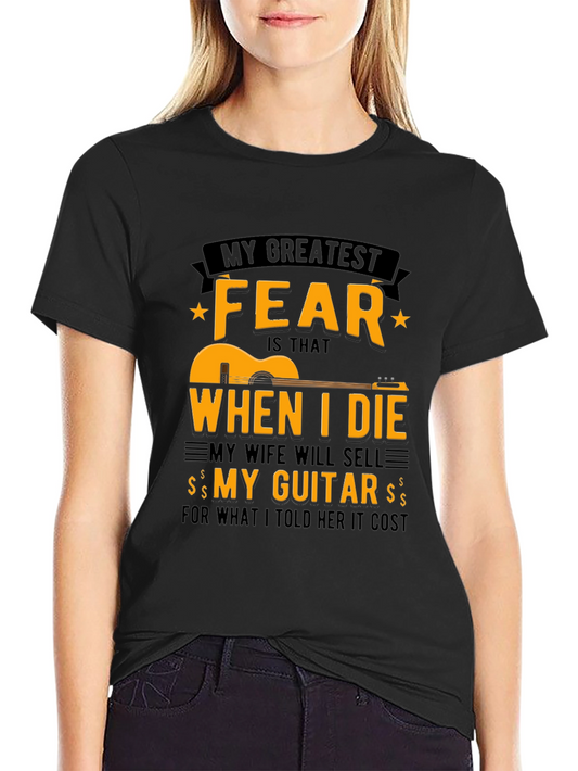 Guitar Fear T-Shirt - Funny Musician Tee