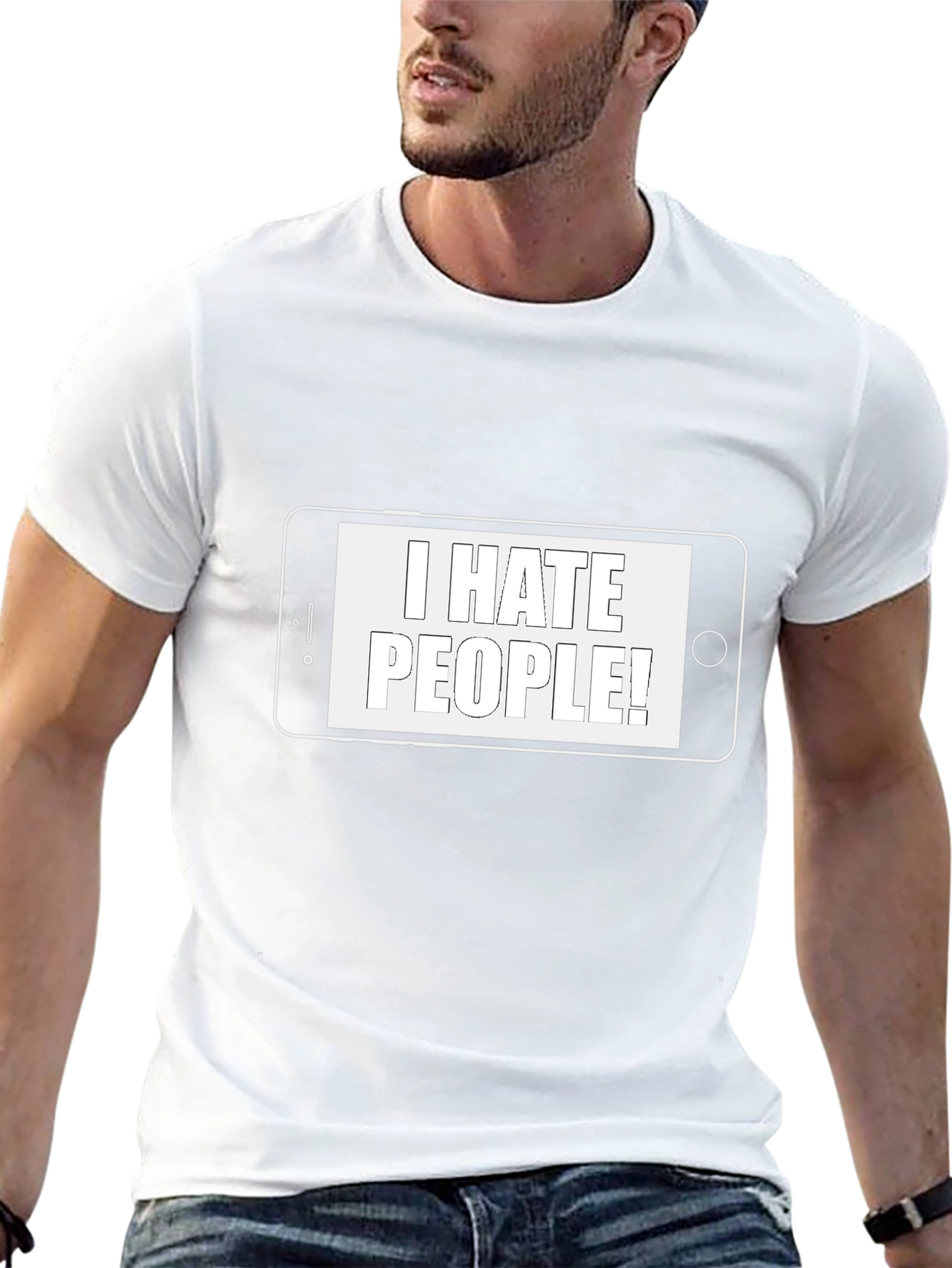 I Hate People T-Shirt - Novelty Graphic Tee
