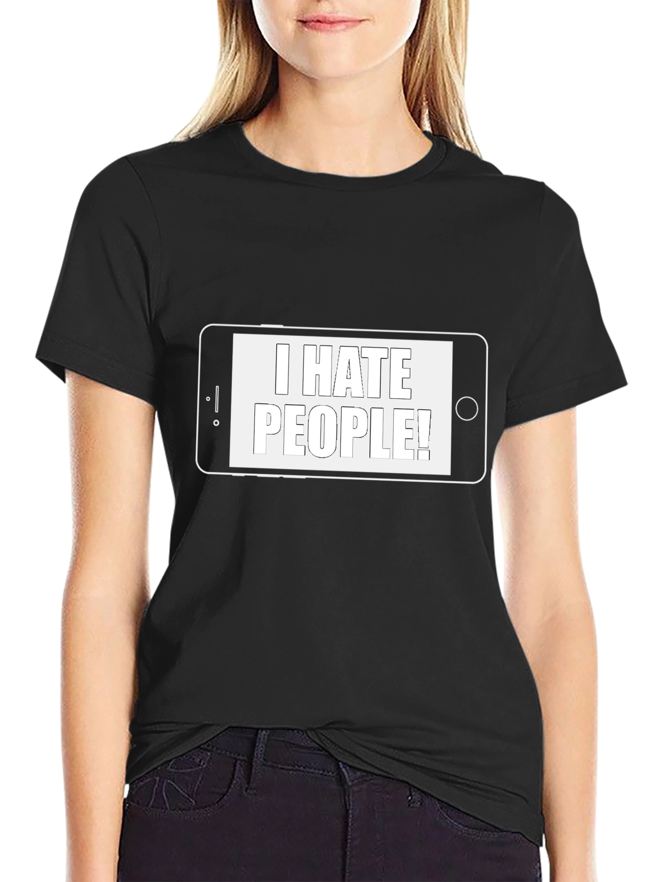 I Hate People T-Shirt - Novelty Graphic Tee