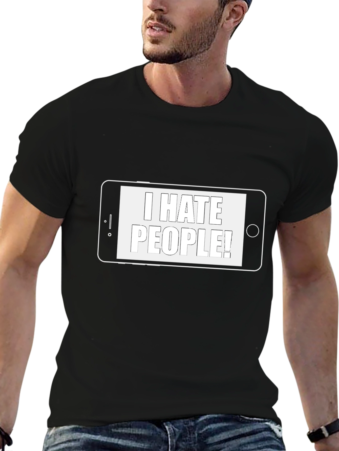 I Hate People T-Shirt - Novelty Graphic Tee